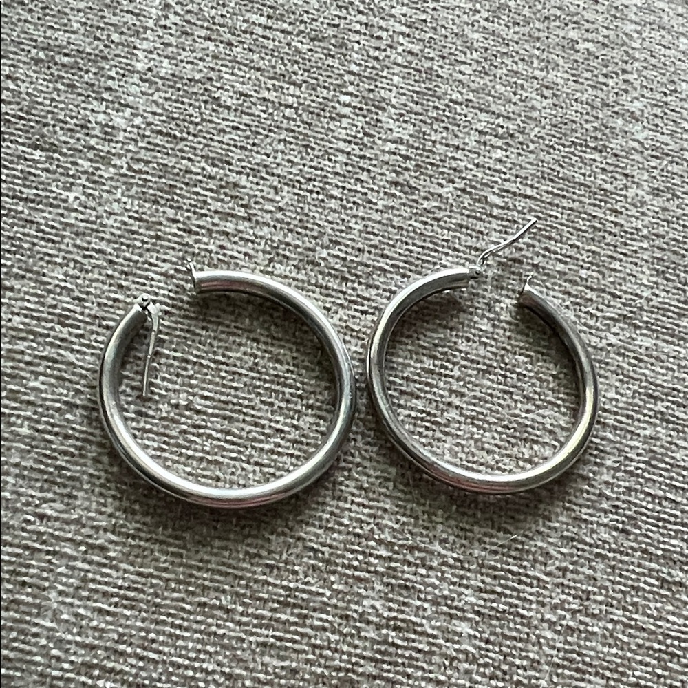 Silver Hoop Earrings